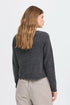 Fansa Noah Cardigan Charcoal Grey Melange