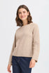 Fransa Noah Pullover Desert Taupe Melange