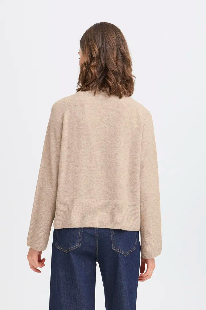 Fransa Noah Pullover Desert Taupe Melange