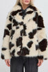 b.young Bemio Coat Birk Cow Fake Fur