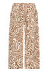 b.young Falakka Crop Trousers Woodsmoke Animal