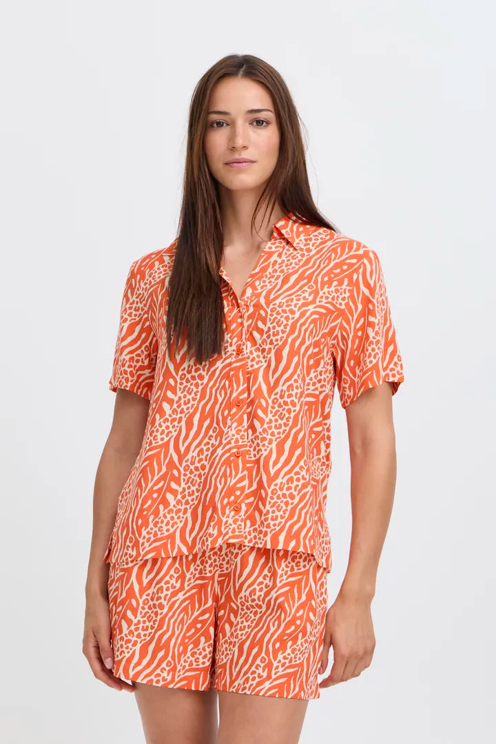 b.young Joella Shirt Nature Vibes Fiesta