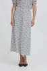 b.young Falakka Button Skirt Medieval Blue Flower