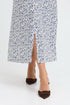 b.young Falakka Button Skirt Medieval Blue Flower