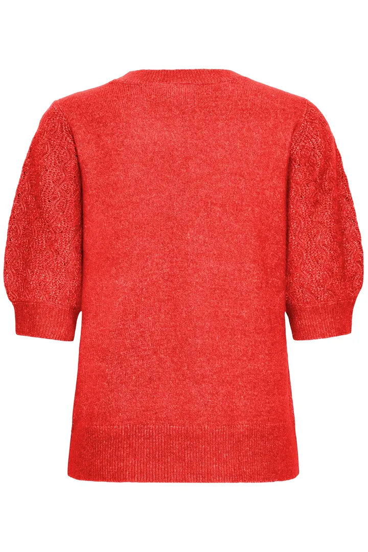 Fransa Kanva Jumper Mars Red Melange