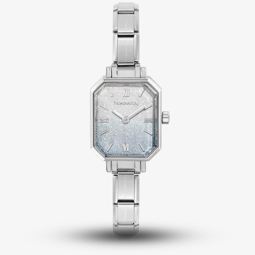Nomination Blue Gradient Glitter Rectangular Watch