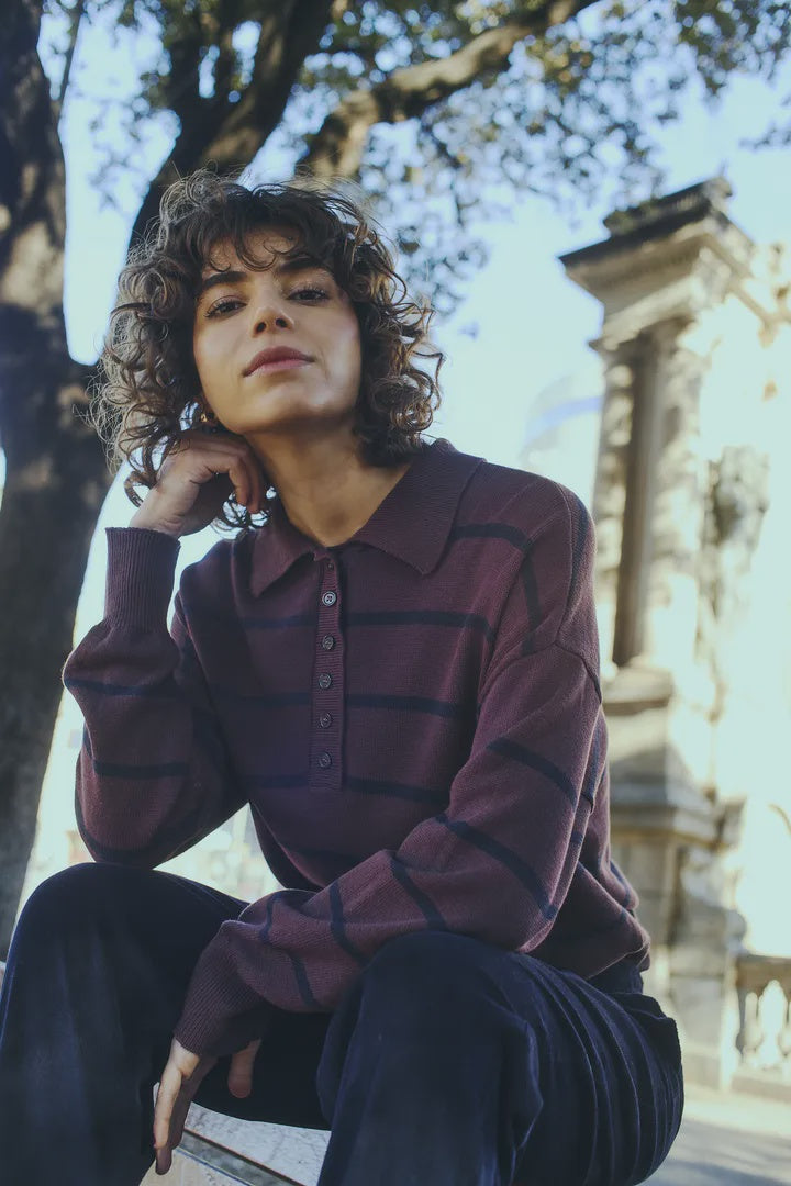 Fansa Berkley Jumper Fudge Stripe