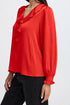 b.young Flair Frill Blouse Barbados Cherry