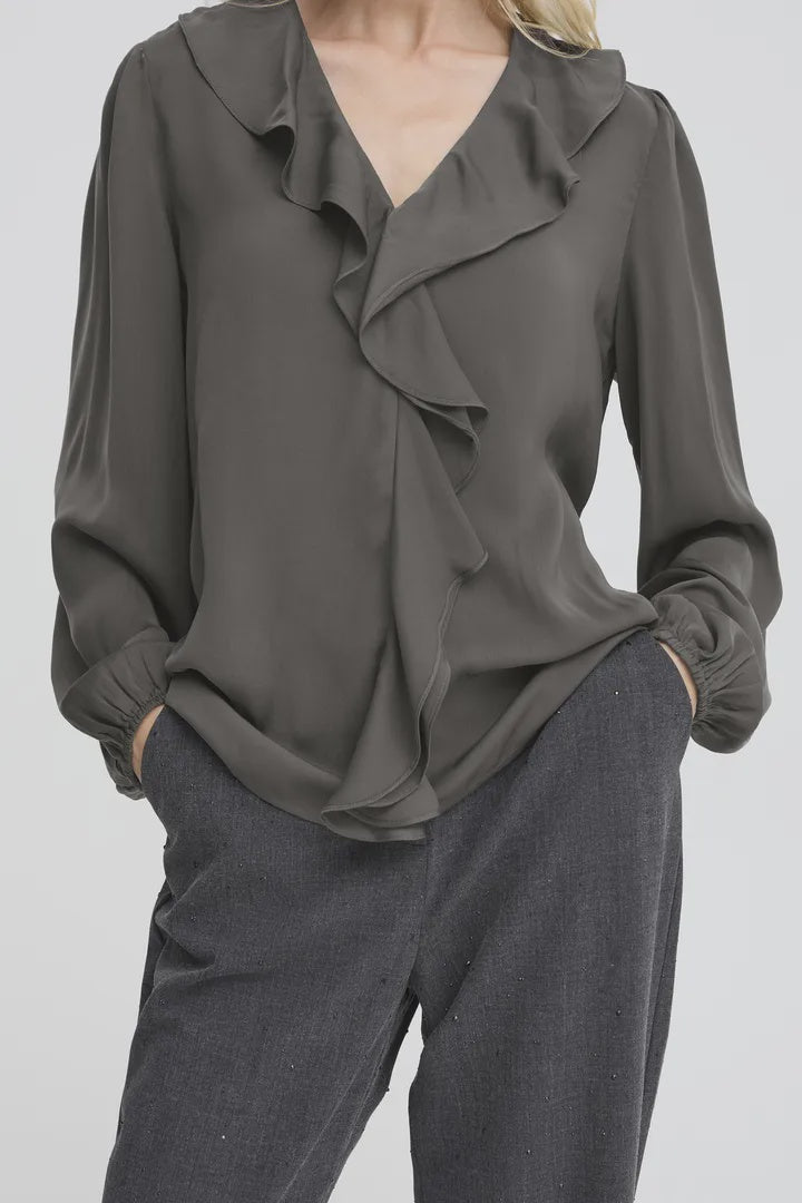 b.young Igomi Blouse Asphalt