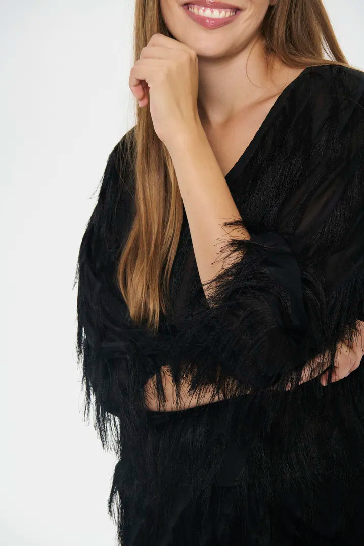 Saint Tropez Nancy Blouse Black