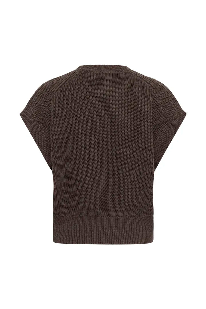 Saint Tropez Trune Vest Chocolate Brown