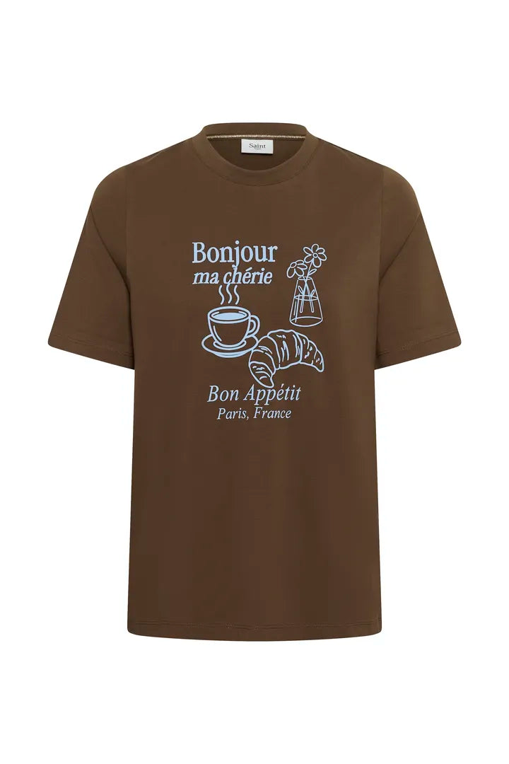 Saint Tropez Tachell T-Shirt Dark Earth