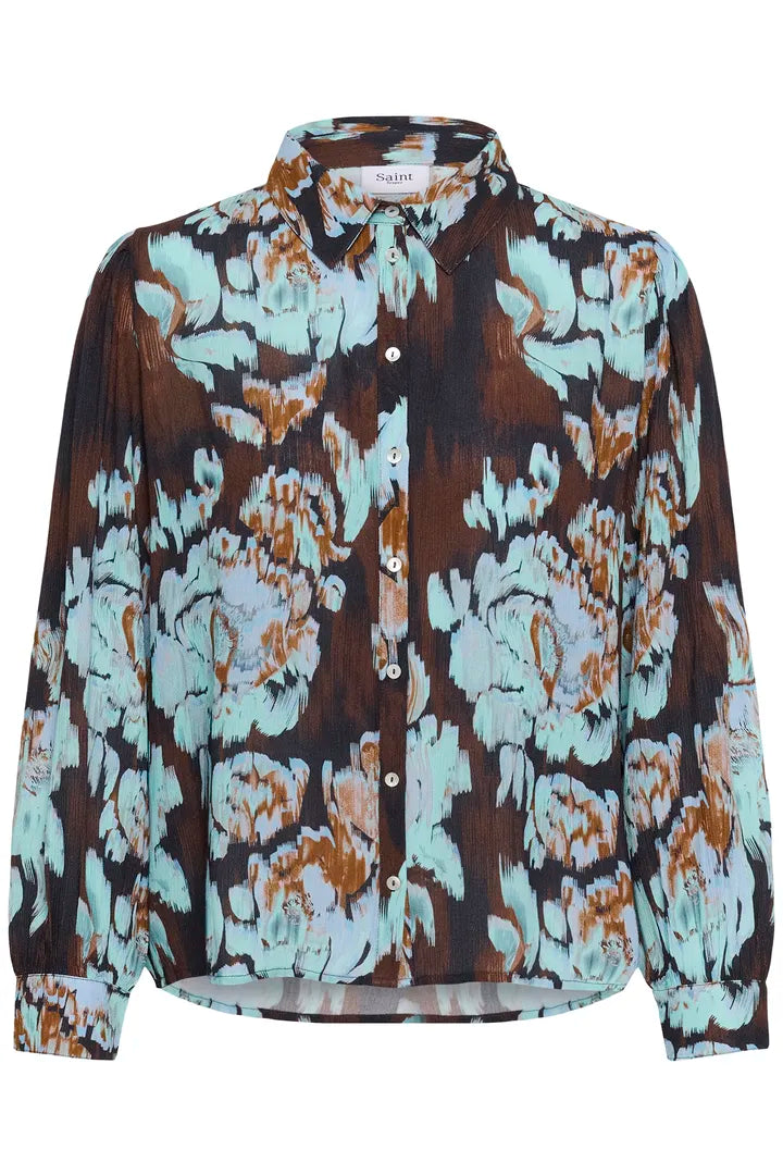 Saint Tropez Vega Shirt Nightsky Shaded Flowers