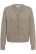 Saint Tropez Nova V-Neck Cardigan Savannah Tan Melange