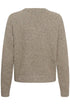 Saint Tropez Nova V-Neck Cardigan Savannah Tan Melange