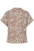 b.young Falakka Cap Sleeve Shirt Woodsmoke Animal