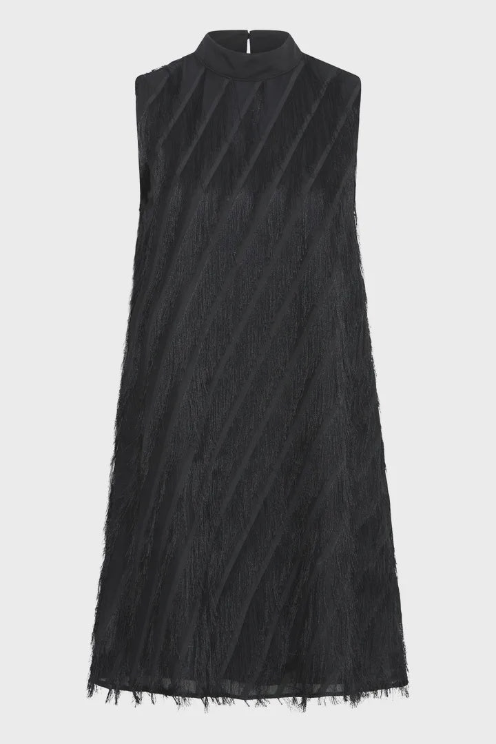 Fransa Frilia Dress Meteorite