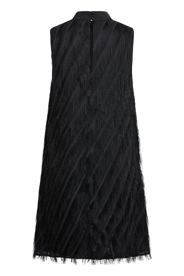Fransa Frilia Dress Meteorite
