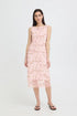 b.young Soraya Top Floral Parfait Pink Mesh