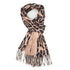 Pure Fashions Leopard Scarf Brown