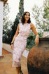 b.young Soraya Top Floral Parfait Pink Mesh