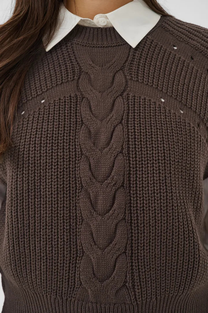 Saint Tropez Trune Vest Chocolate Brown