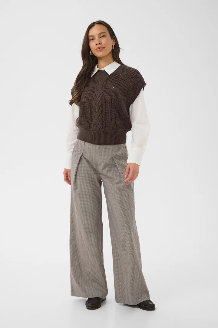 Saint Tropez Trune Vest Chocolate Brown
