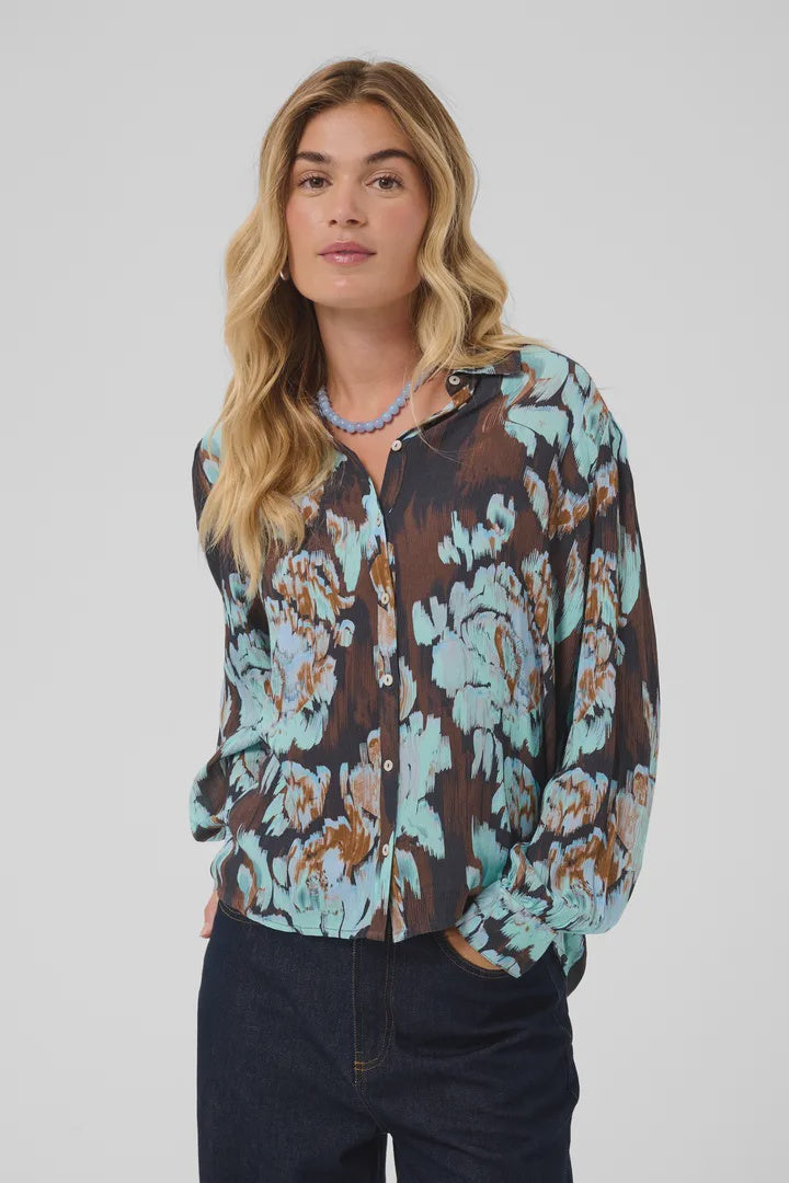 Saint Tropez Vega Shirt Nightsky Shaded Flowers