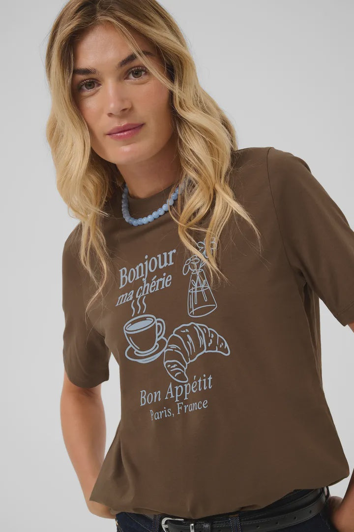 Saint Tropez Tachell T-Shirt Dark Earth