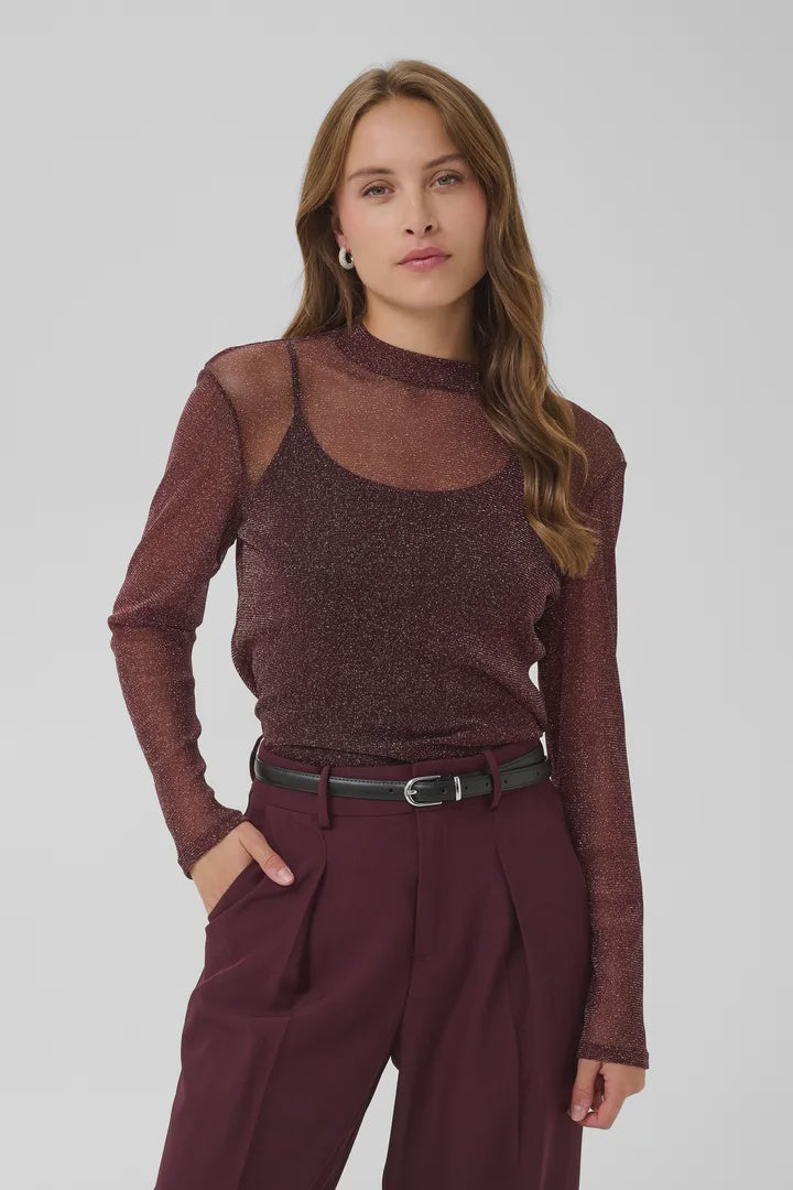 Saint Tropez Delila LS Blouse Winetasting