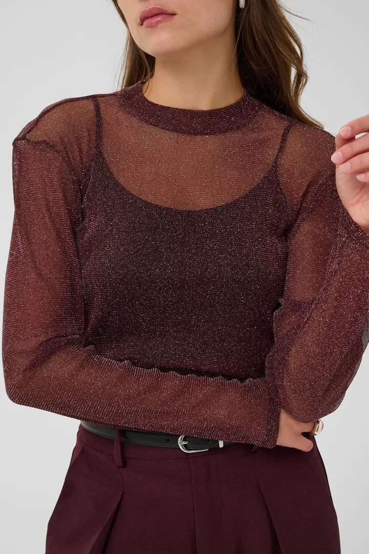 Saint Tropez Delila LS Blouse Winetasting