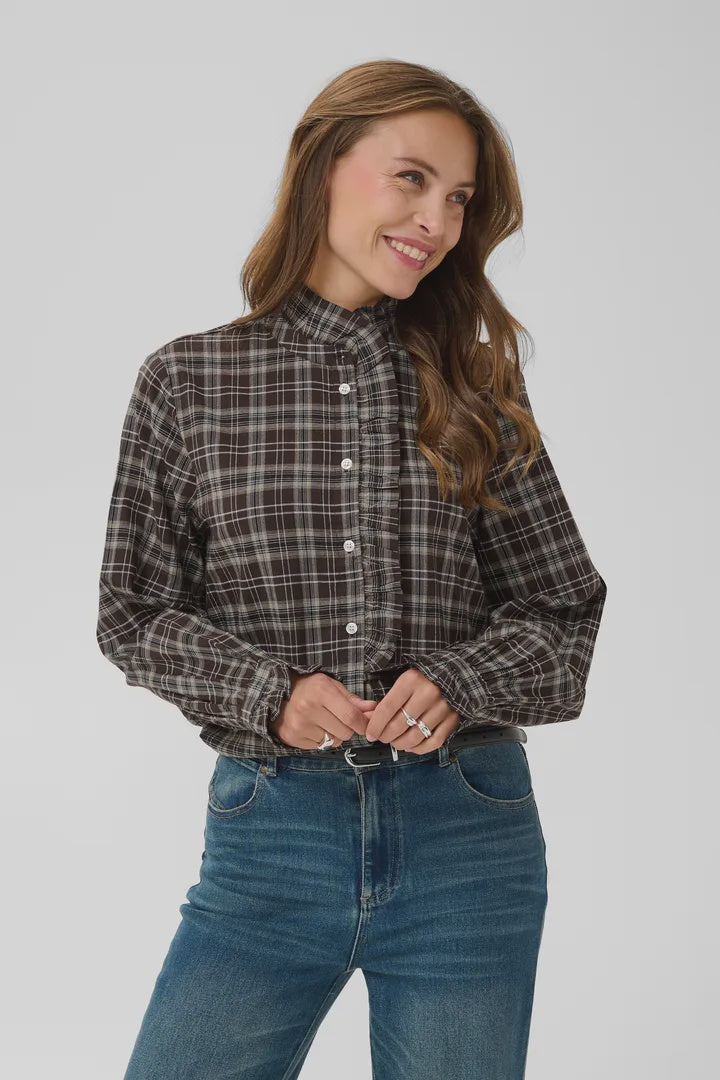 Saint Tropez Ully Shirt Chocolate Brown