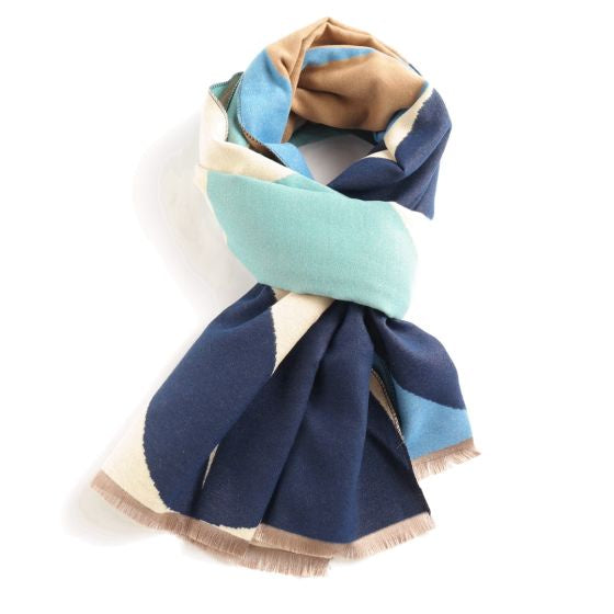 Pure Fashions Clover Scarf Blue