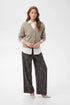 Saint Tropez Nova V-Neck Cardigan Savannah Tan Melange