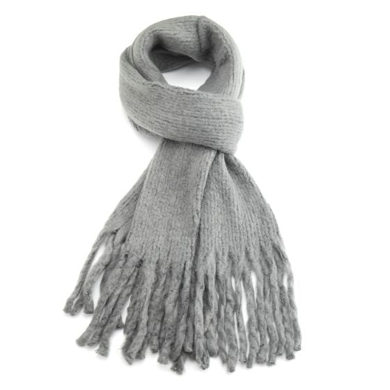 Pure Fashions Plain Scarf Grey