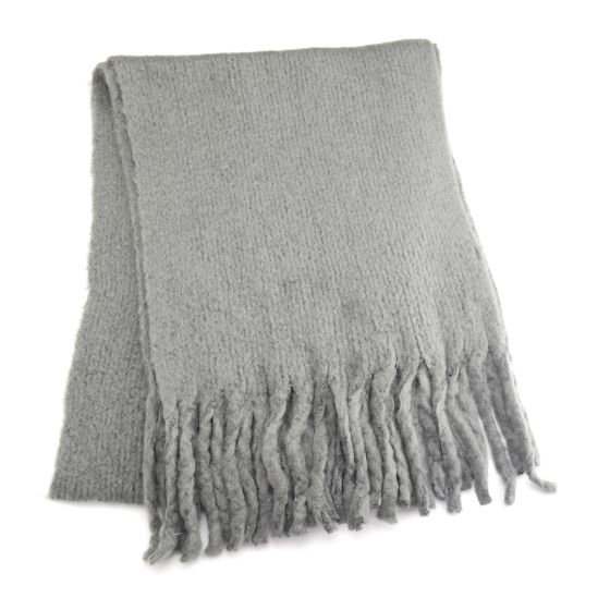 Pure Fashions Plain Scarf Grey