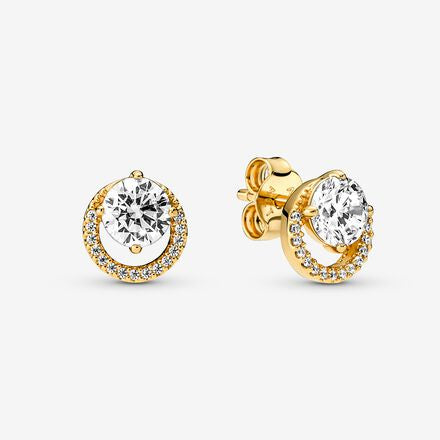 Pandora Shine Sparkling Round Halo Stud Earrings