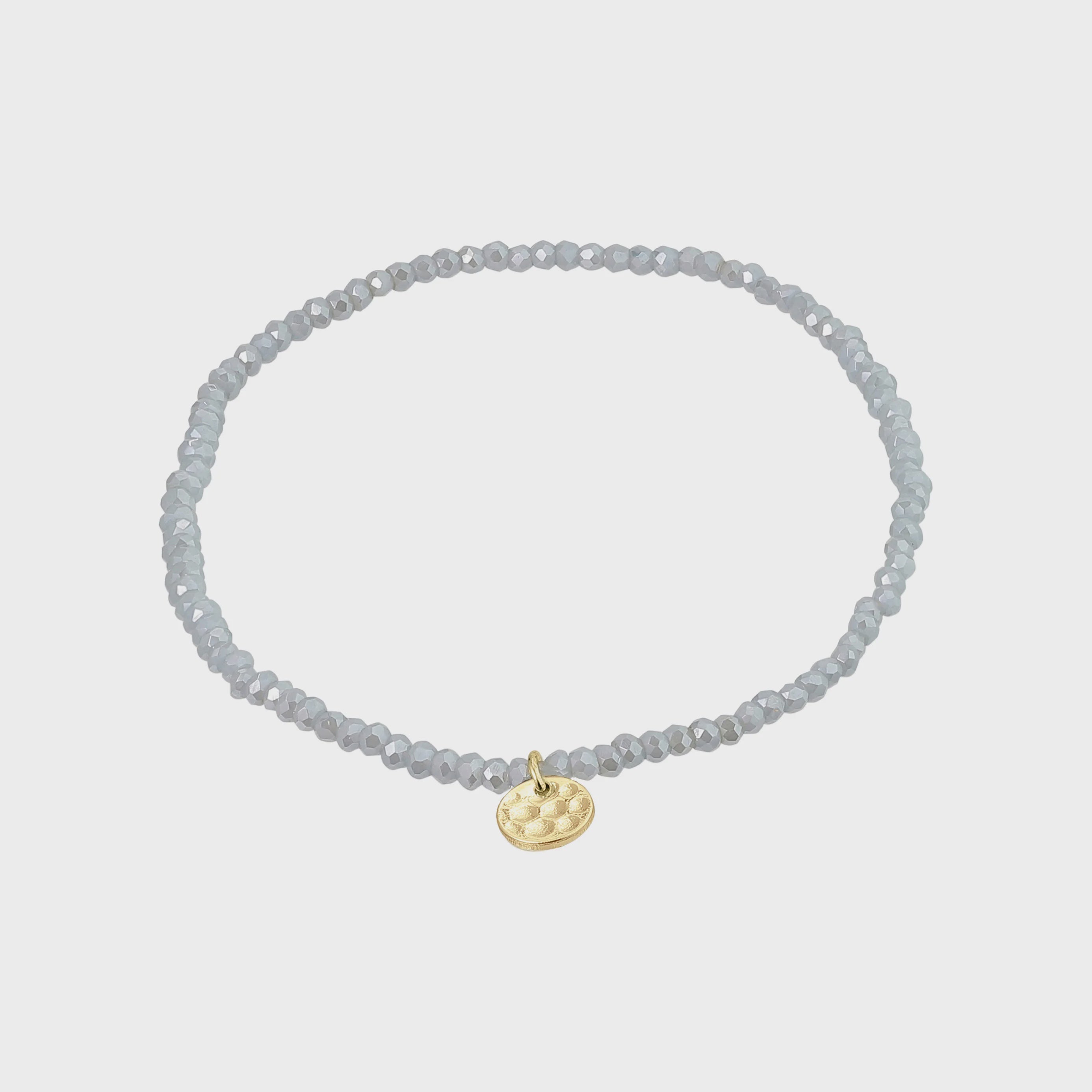 Pilgrim Indie Bracelet Blue Gold-Plated