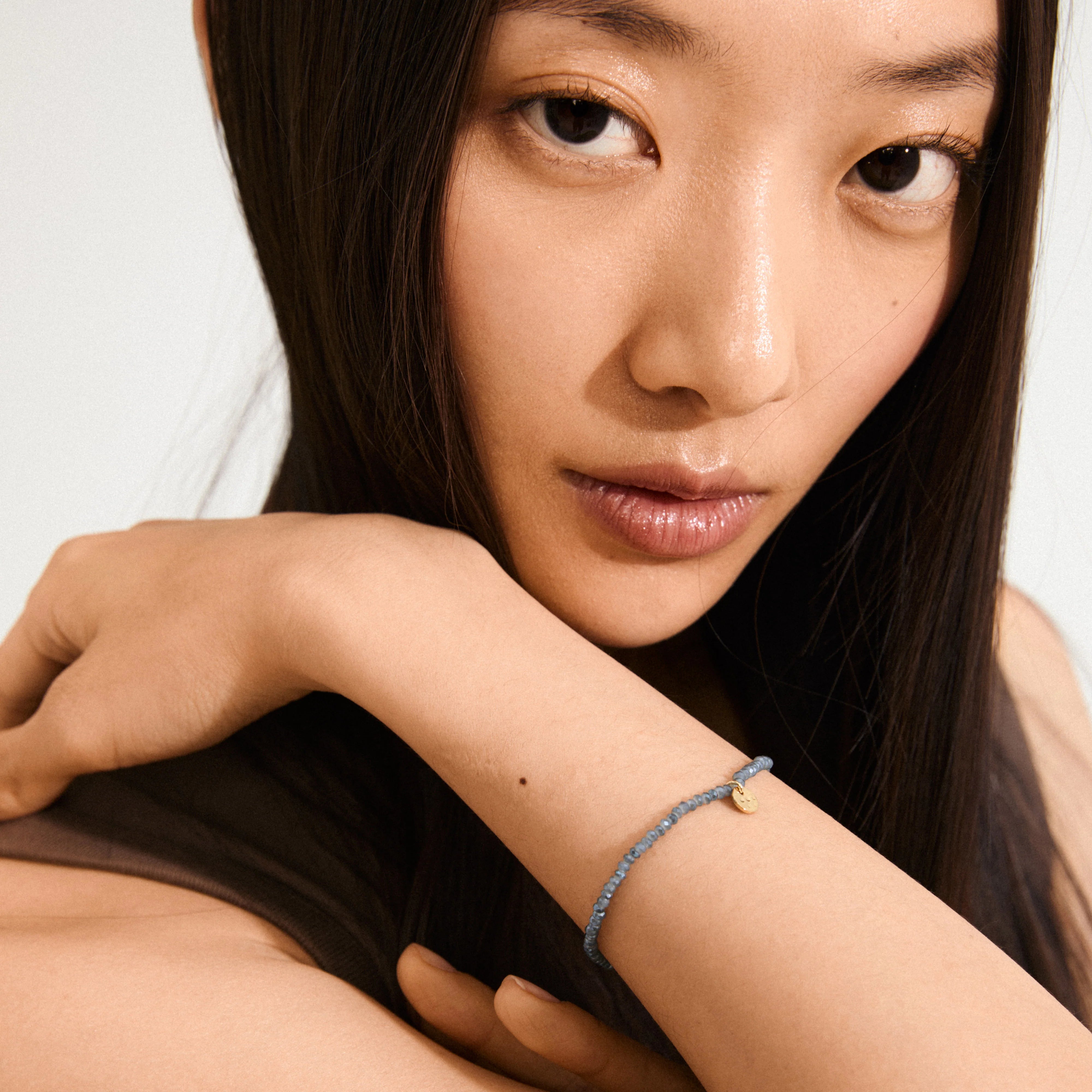 Pilgrim Indie Bracelet Grey Gold-Plated