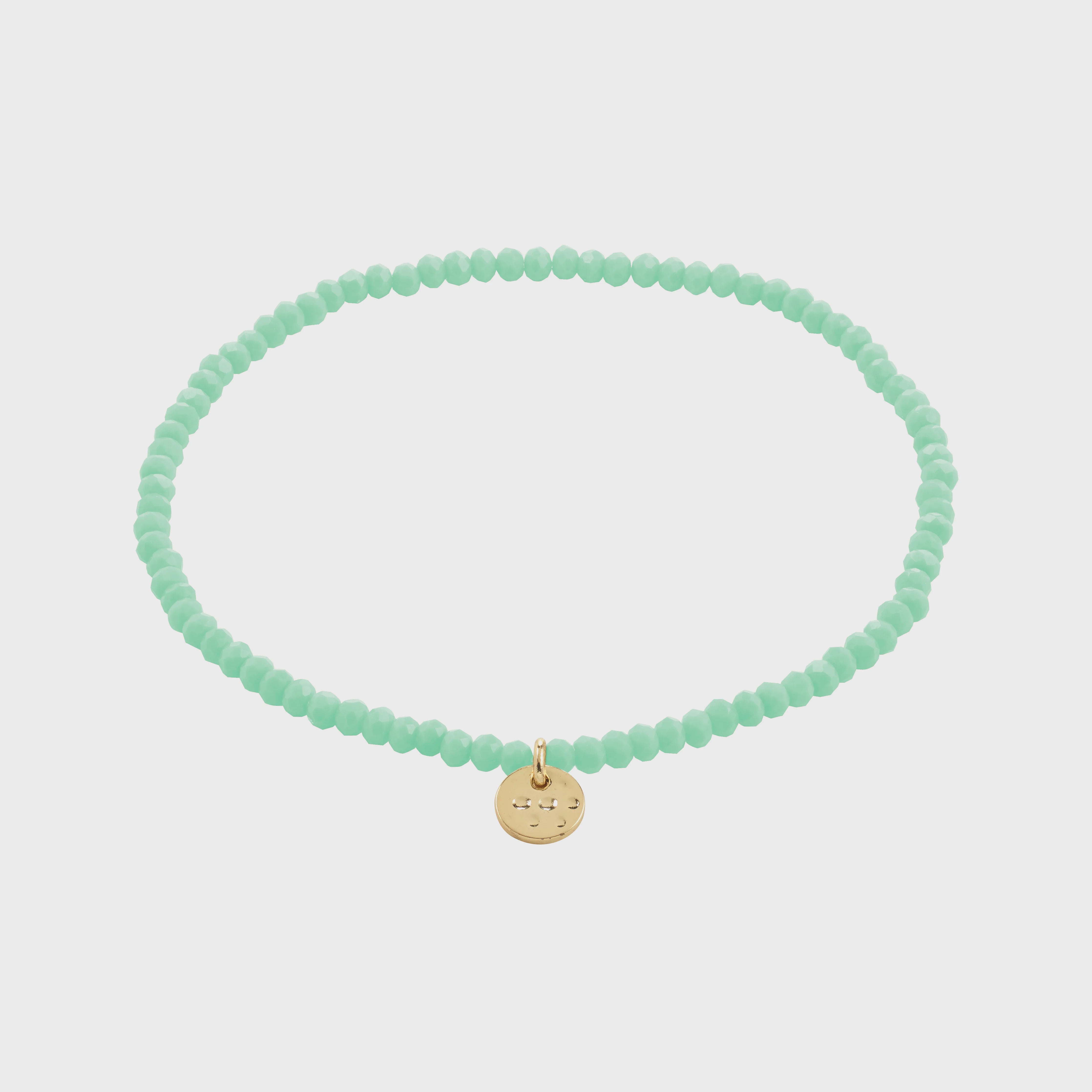 Pilgrim Indie Bracelet Mint Green Gold-Plated