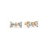 Pandora Gold Plated Sparkling Bow Stud Earrings