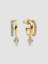 Pandora Dangling Heart Hoop Earrings