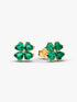 Pandora Green Lucky Clover Stud Earrings