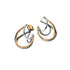 Pandora Organically Shaped Two-Tone Double Hoop Earrings