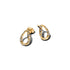 Pandora Organically Shaped Stone-Set Oval Stud Earrings