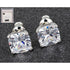 Equilibrium SP Crystal Sparkle Cube Earrings