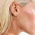 Pilgrim April Small Hoop Earrings Gold-Plated
