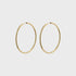 Pilgrim April Medium-Size Hoop Earrings Gold-Plated