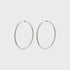 Pilgrim April Medium-Size Hoop Earrings Silver-Plated