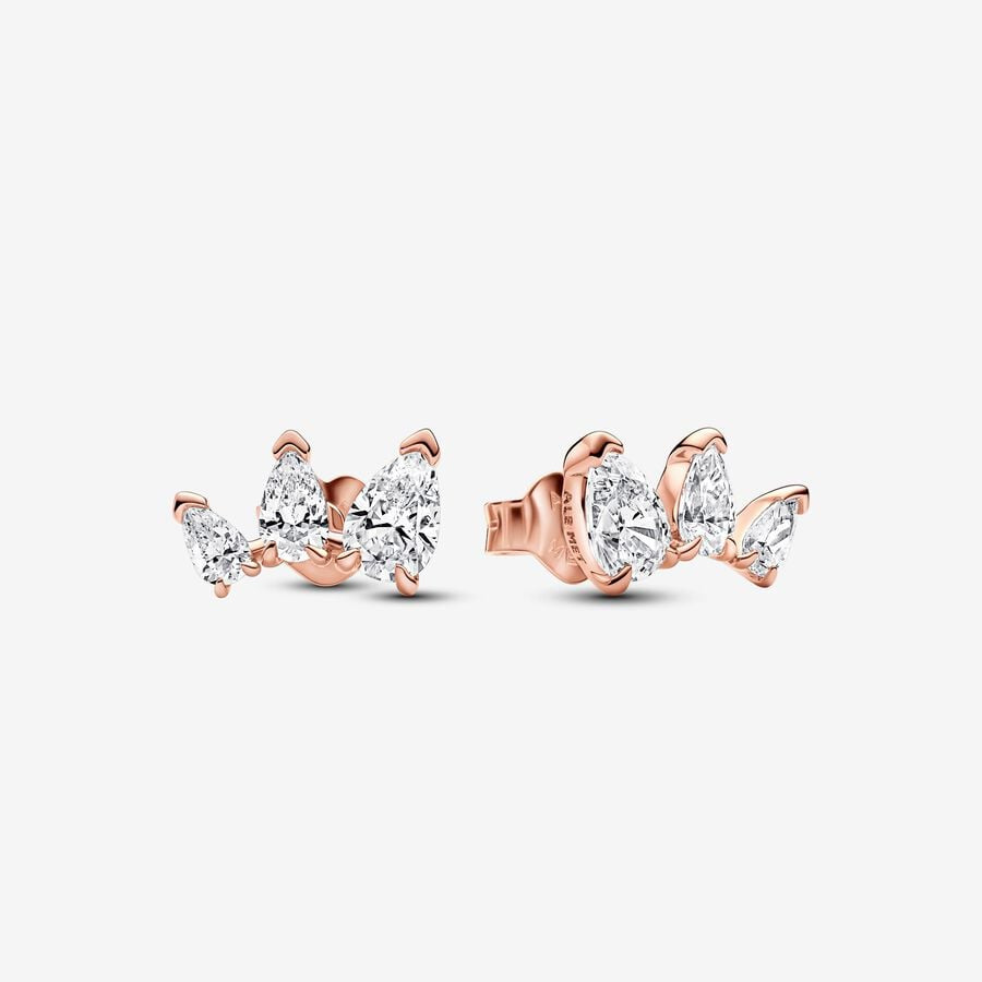 Pandora Rose Sparkling Pear Stud Earrings